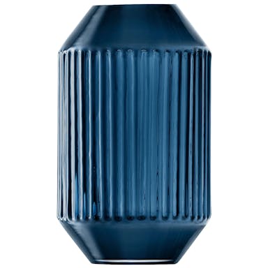 L.S.A. Rotunda Vase H15 cm Sapphire - Blue / Glass
