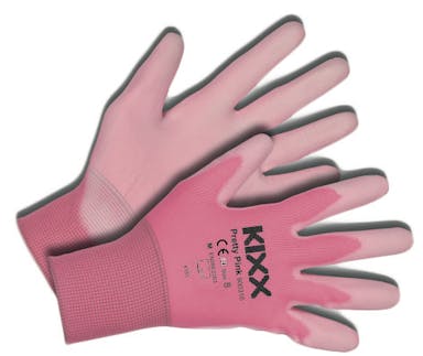 KIXX - Tuinhandschoen Pretty Pink maat M ofwel 8
