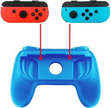 Grip Set Geschikt Voor Nintendo Switch Joy-Con Controller - 2 Stuks - Blauw/Rood