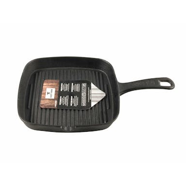 Cast Iron - Grill pan - Cast iron - 23cm - Black