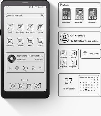 Boox Palma e-reader - Zwart - Krachtige 6,13" e-inkt e-reader in Smartphone formaat, Play Store