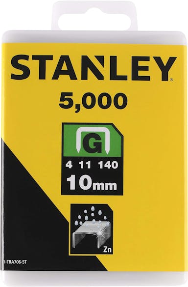 Stanley nietjes 10 mm type G 5000 stuks