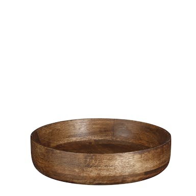 Mica Decorations Tomar Bowl - H4,5 x Ø20 cm - 100% FSC Mango Wood - Dark brown