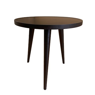 Home delight Side table Oak round black Natural - 50 cm