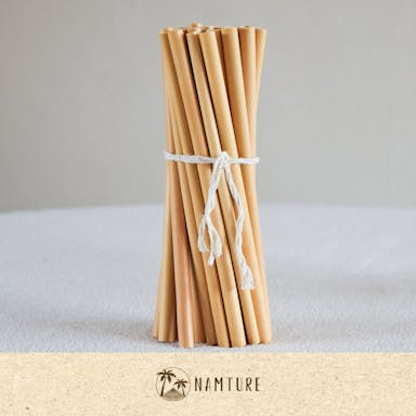 NAMTURE Bamboe Rietjes + Cleaner (6-delig) 1 Pack