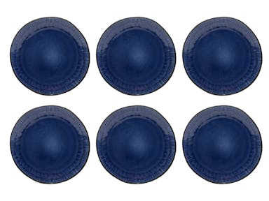 Tavola - Breakfast plates - Ø 22cm - Light shine - 6 pieces - Tableware - Navy Blue Athens