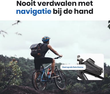 Frametas Fiets Waterdicht Zwart - Telefoonhouder fiets - Mountainbike accessoires - Mobielhouder