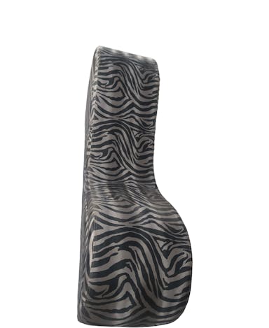 Furnilux -Tantra Zebra - Tantra Sofa- Lounge sofa - Zebra(Black-Grey Leatherette)