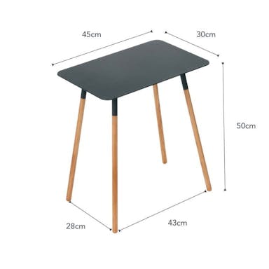 Yamazaki Side Table square - Plain - Black