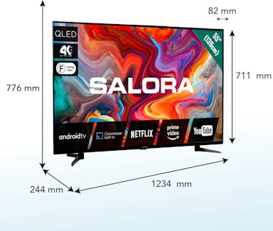 FODOR Salora 55QLEDTV - 55 inches - 4K QLED - Smart TV - 2022