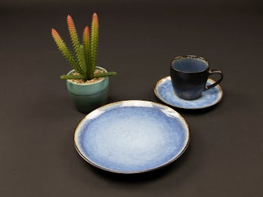 Tavola - Dinner plates - Ø 27cm - 6 pieces - New blue Santorini