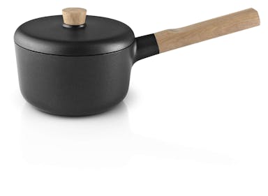 Eva Solo Nordic Kitchen Saucepan Ø 16 cm 1,5 liter - Black / Wood