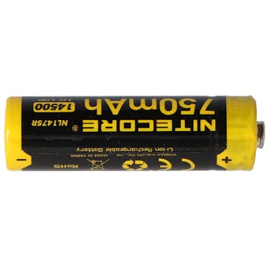Nitecore Li-Ion batterij type 14500 - 750mAh - NL1475R