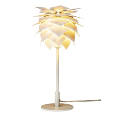 Pineapple tall table lamp white - White