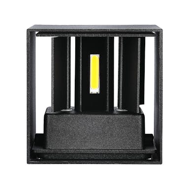 V-TAC VT-759-12-B-N Square LED Wall Lights - Bridgelux - Black - IP65 - 11W - 1360 Lumens - 3000K