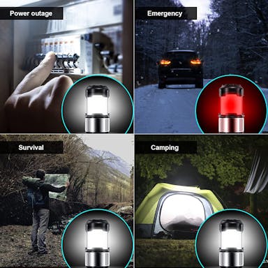 LED-kampeerlamp, heldere campinglantaarn Led-lamp USB oplaadbare draagbare zaklamp Tuinlantaarn Nood