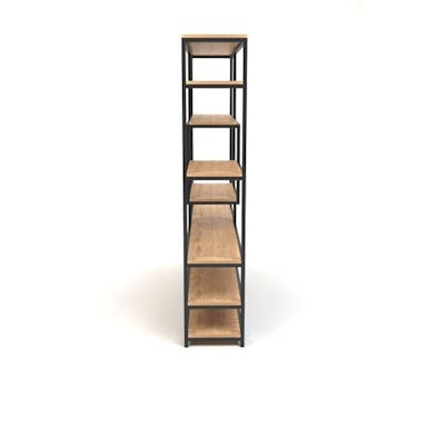 Industrial Bookcase COD - Mango Wood - 200x40x150cm - 200x40x200cm