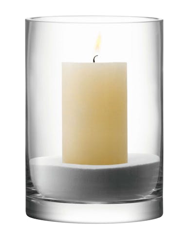 L.S.A. Column Vase/Candleholder 24 cm - Transparent / Glass