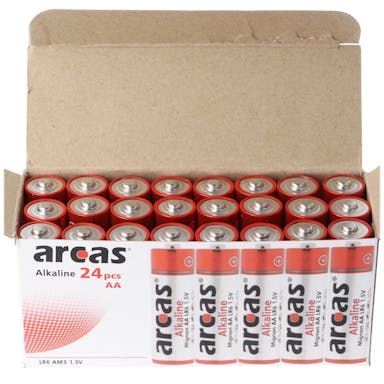 Alkaline batterij LR6, AA, mignon, 1,5 volt, 24 stuks