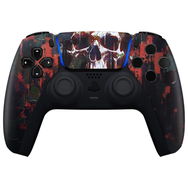 Clever Gaming Clever PS5 Draadloze Dualsense Controller  – Red Skull Custom