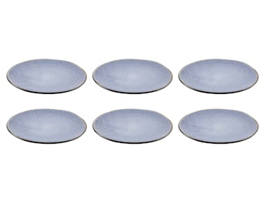Tavola - Breakfast plates - Ø 22cm - Light shine - 6 pieces - Tableware - New blue Santorini