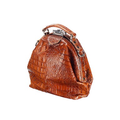 Mutsaers Women's leather bag - The Galore - Cognac Croco
