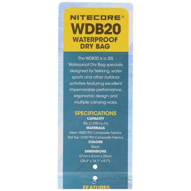 Nitecore WDB20 - waterdichte rugzak, 20L