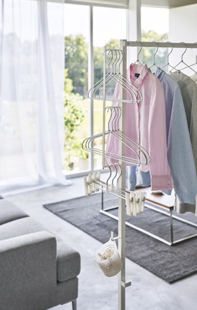 Yamazaki Foldable indoor drying rack - Tower - White