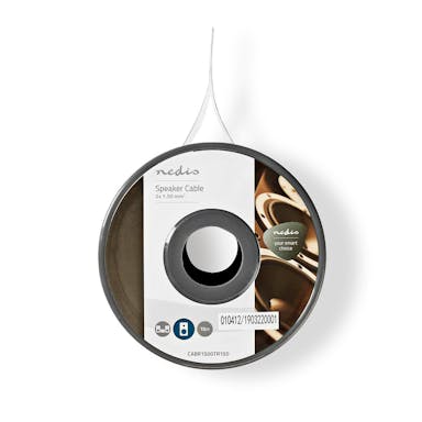 Nedis Speaker-Kabel | 2x 1,50 mm2 | 15,0 m | Op Rol | Transparant