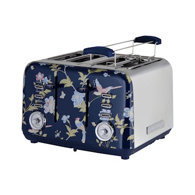 Laura Ashley Toaster by VQ | Stainless Steel Body - 4 sneden / Blue