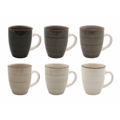 Tavola - Coffee Mug - Industrial - Assorted 6 Pieces