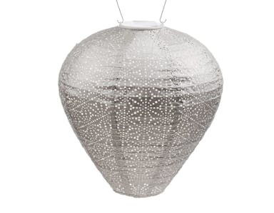 Lumiz Solar Outdoor Lampion Sashiko Balloon - 30 cm - Light Taupe - Licht Taupe / 30