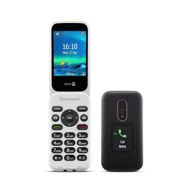 Hulpmedi.nl Mobiele telefoon 6880 4G met sprekende toetsen zwart/wit