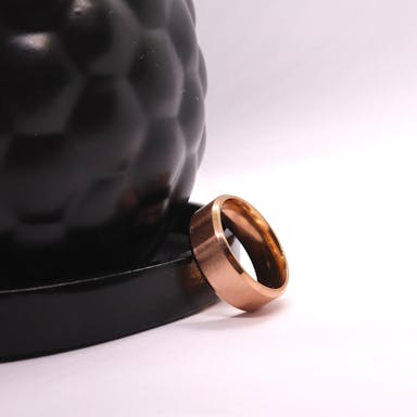 Graveerbare Ring Rosé Goud 20.00 mm / maat 63