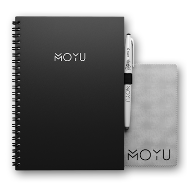 MOYU Erasable Notebook A5 Hardcover Vintage - Business Black