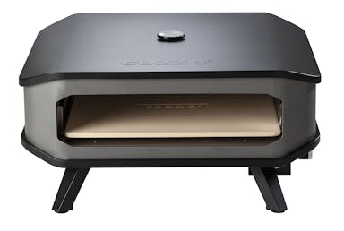 Cozze Cozze® 17" gas pizza oven w/thermometer and pizzastone, 30mbar, 5.0 kW - Black / Stainless Steel