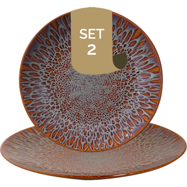 Palmer Plate coupe Magmatic 27 cm Brown Stoneware 2 piece(s)