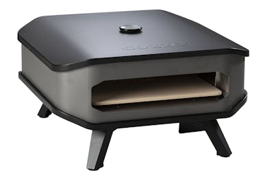 Cozze Cozze® 13" gas pizza oven w/thermometer and pizzastone, 30mbar, 5.0 kW - Black / Stainless Steel
