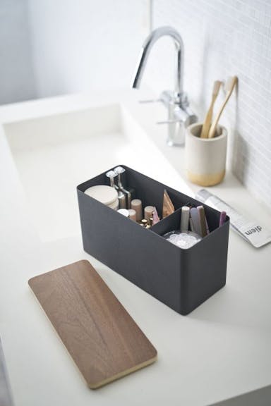 Yamazaki Sanitary storage box - Rin - Brown