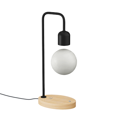 DesignNest Levitating Lamp |Moon| Light Wood