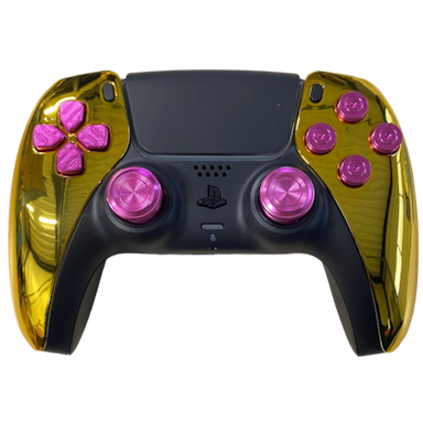 Clever Gaming Clever PS5 Draadloze Dualsense Controller  – Custom Pink'n Chrome Custom