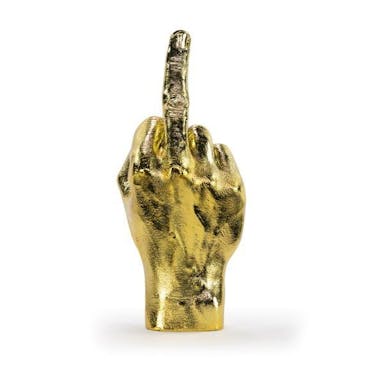 Bitten The finger beeld goud - Goud / 19,5 x 9,5 x 8 cm / Polystone