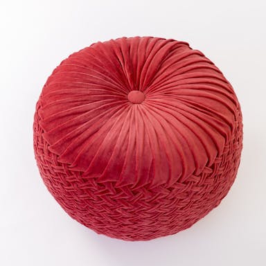 Roxxz Design Pouf Lilly – Pouf Velvet – 50×50 cm - Pink