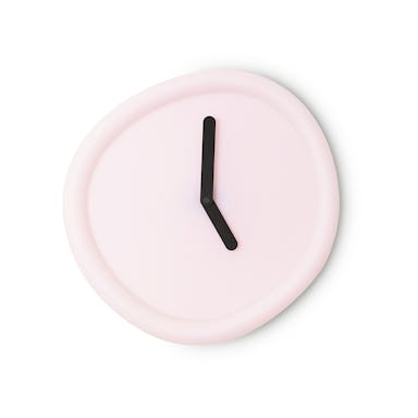Werkwaardig ROUND CLOCK - Baby Pink