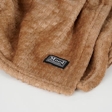 In The Mood Collection Joanne Fleece Plaid - L180 x W130 cm - Polyester - Light brown