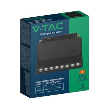 V-TAC VT-3610 Smart Magnetic Tracklights - Pendant - Black - IP20 - 10W - 900 Lumens - 3IN1